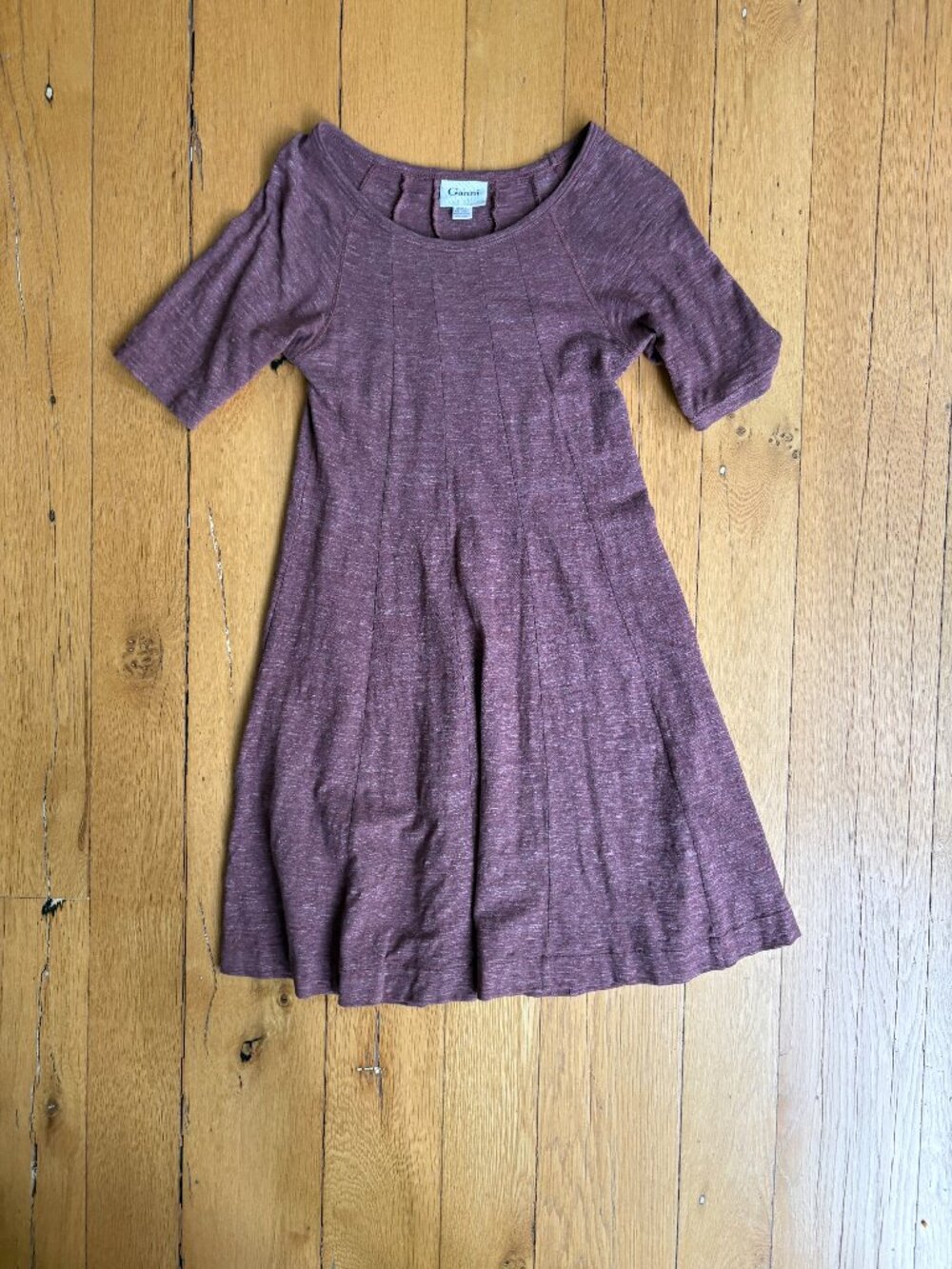 Ganni Mauve Jersey Dress Size Medium